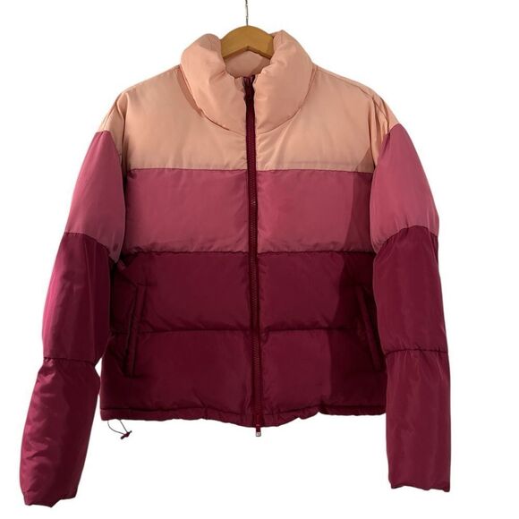 REBECCA MINKOFF Puffer Color Block Jacket Size Medium - Picture 14 of 14